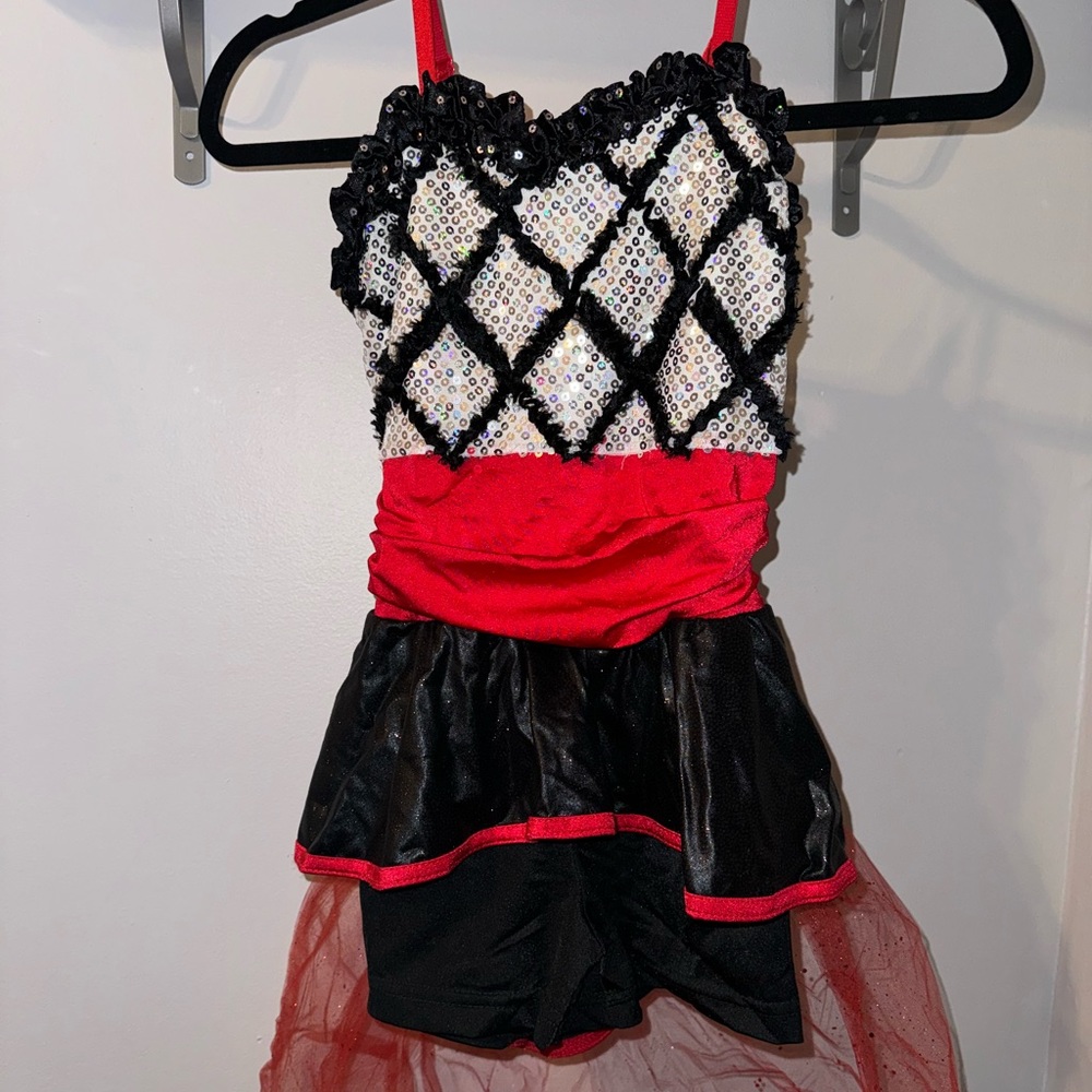 Back and Red Dance Costume